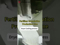 Secador rotativo de tambor de aço inoxidável profissional com linha de produção de fertilizantes