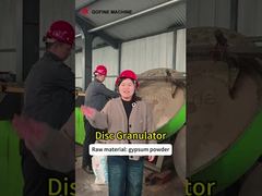 Compreenda por que um granulador de disco com diâmetro de 1-3 metros é escolhido para processar pó de gesso.