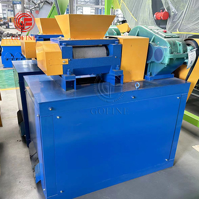 Máquina de granulação de rolos duplos de 150 mm de largura 1-2T/H Planta de produção de fertilizantes compactos de sulfato de amónio