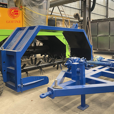 Agricultura Máquina de fabricação de composto fertilizante orgânico Máquina de transformação de composto puxada por tractor