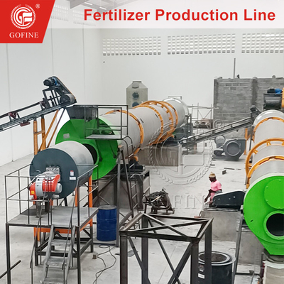 1 tonelada/h NPK Granulador Linha de produção de fertilizantes orgânicos Fábrica de compostos
