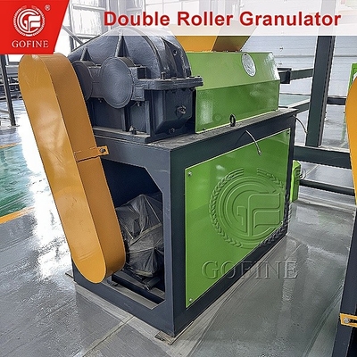 Capacidade de produção de 1-2T/H Granulador de fertilizantes de rolos duplos com rolos de 300x150mm