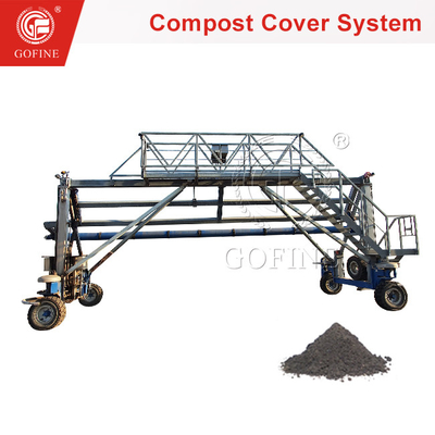 Sistema de cobertura de composto comercial Máquina de composto de fertilizantes orgânicos