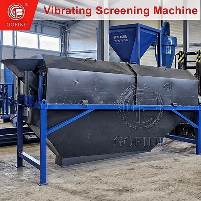 Equipamento móvel de triagem de partículas por vibração de linha de produção de fertilizantes orgânicos químicos de alta velocidade
