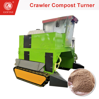 Crawler Compost Turner para fazer fertilizantes orgânicos nutritivos