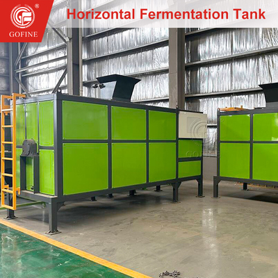 Pequeno tanque de fermentação para o processo de fermentação aeróbica na agricultura ecológica