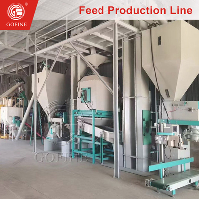 Linha de produção automática de rações com máquina de fabricação de rações para peixes