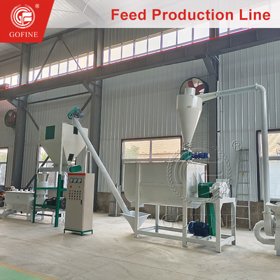 Linha de produção completa de pellets para alimentos para animais com máquina de pellets para alimentos para animais