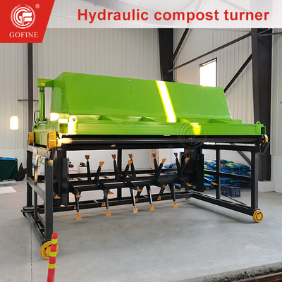 6m Largura de mistura Fermentação Fertilizante orgânico Turner de composto hidráulico