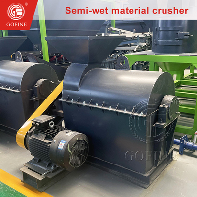 Equipamento de fabricação de fertilizantes orgânicos para moagem de materiais semi-húmidos
