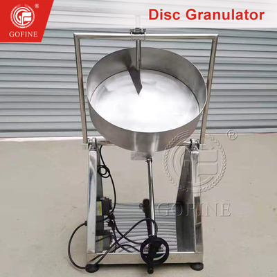 Granulador de ceramita de pequena dimensão regulado manualmente, controlado por PLC