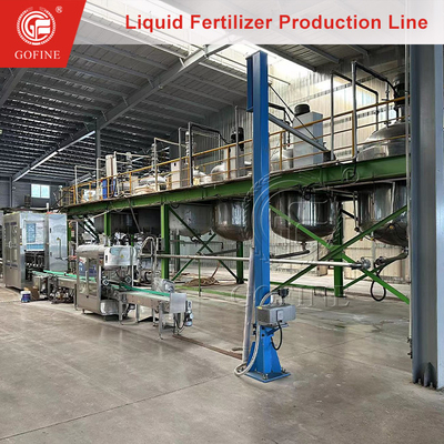 Linha de produção de mistura e enchimento de fertilizantes solúveis em água