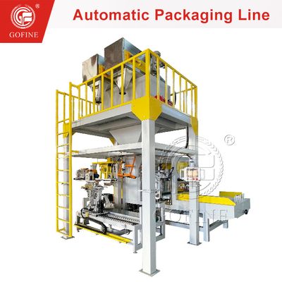 Equipamento de linha de produção de sacos de enchimento e costura totalmente automático