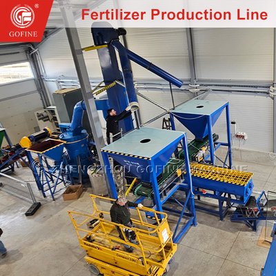 Equipamento de produção de fertilizantes compactos de cloreto de cálcio de 2 a 5 toneladas/h