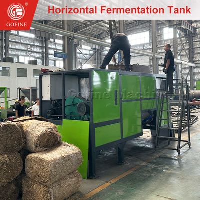 Tanque de mistura de resíduos de fertilizantes orgânicos de compostagem e fermentação eficiente