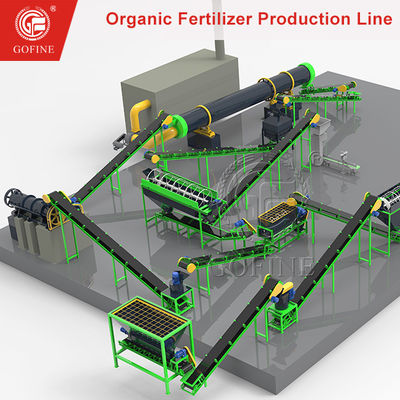 Linha de produção de fertilizantes de 3 a 5 toneladas por hora.
