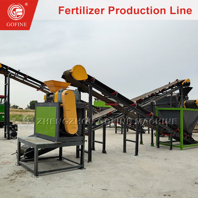 Linha de produção de fertilizantes de granulação de pó de gesso para melhoria do solo
