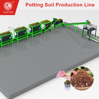 Misturador de Terra para Jardim Equipamento de Mistura de Solo para Vasos Linha de Produção de Mistura