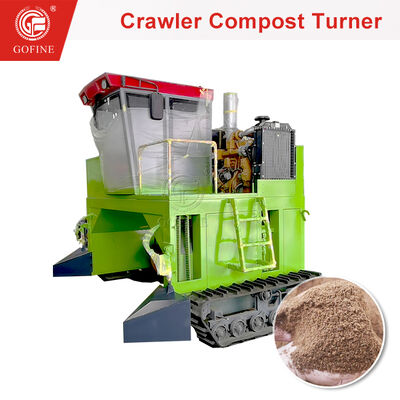 Transformador de compostagem por rastreador pesado para processamento eficiente de compostagem por windrow