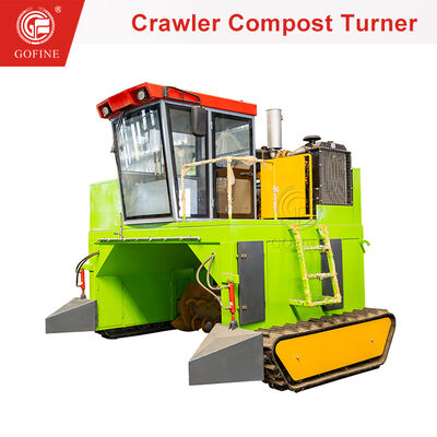 Transformador de composto crawler rentável para a produção de fertilizantes orgânicos em pequena e média escala