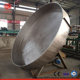 Granulador molhado do adubo orgânico do disco da maneira com sistema de alimentação material automático