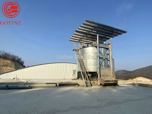 tanque de fermentação orgânico cilíndrico do estrume da produção do adubo do adubo 120M3